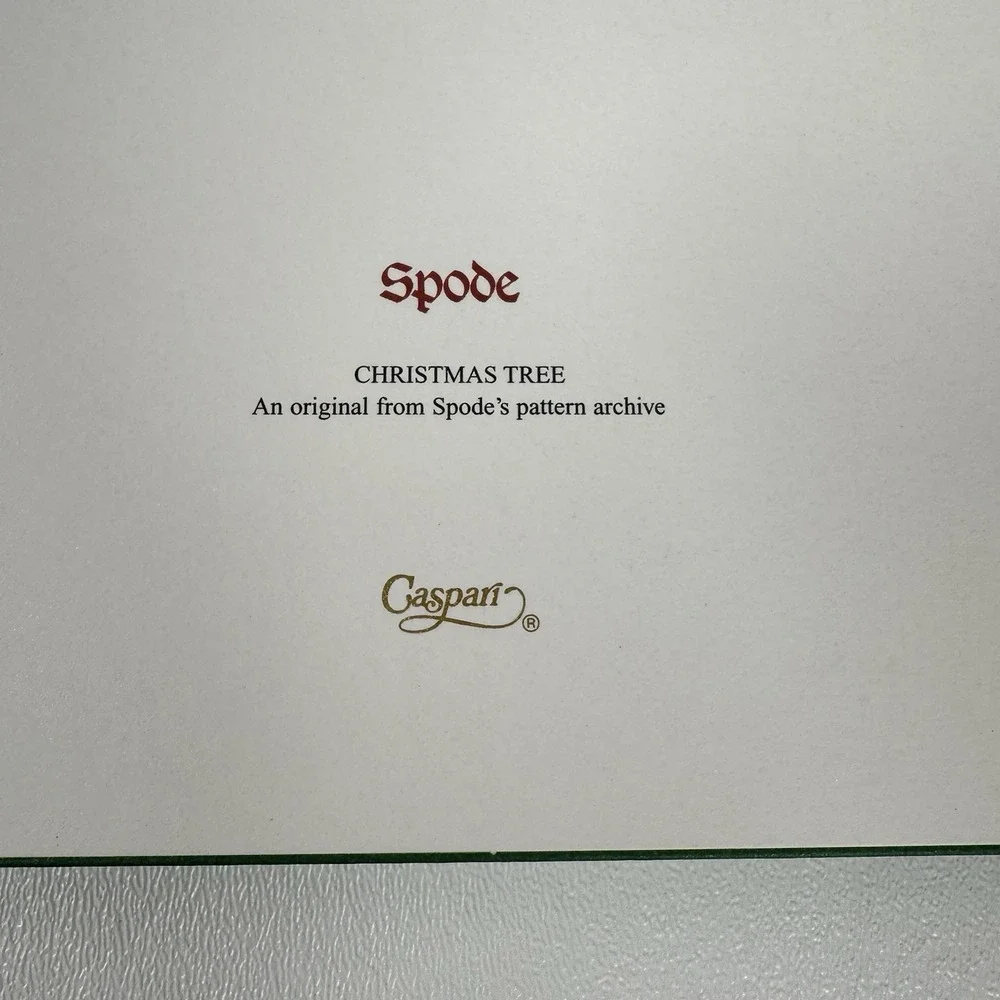 Caspari Spode Christmas‎ Tree Photo Cards 10 Ct Boxed with Envelopes NEW Vtg 4x6
